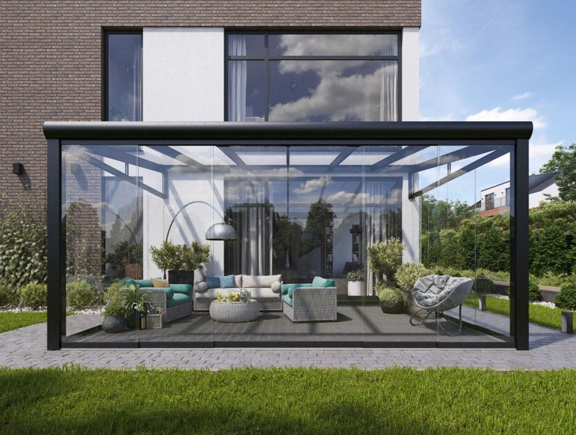 Terrassenüberdachung Wandmontage